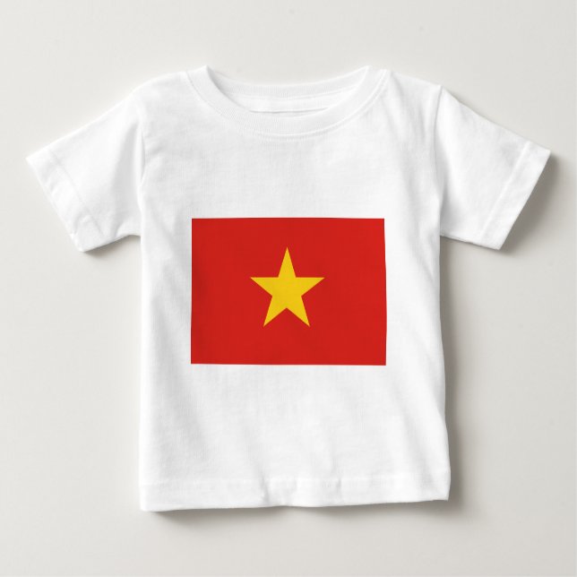 Camiseta Para Bebê Bandeira do kỳ Việt Nam de Vietnam - de Quốc (Frente)
