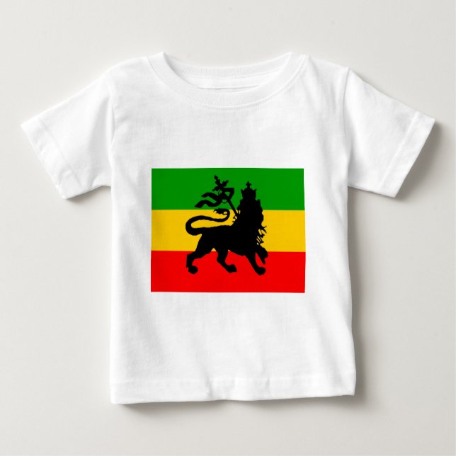 Camiseta Para Bebê Bandeira do leão (Frente)