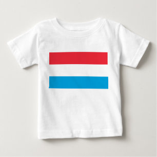 Camiseta Para Bebê Bandeira do Luxemburgo