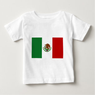 Camiseta Para Bebê Bandeira do México
