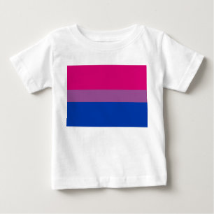 Camiseta Para Bebê Bandeira do Orgulho Bissexual