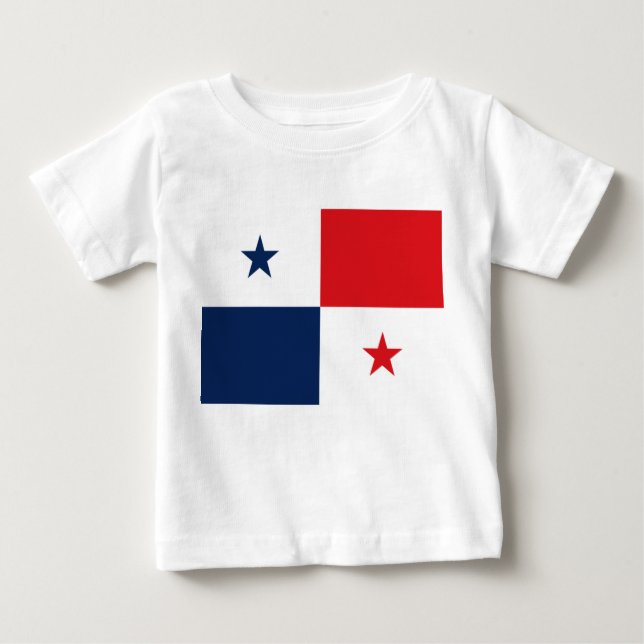 Camiseta Para Bebê Bandeira do Panamá (Frente)