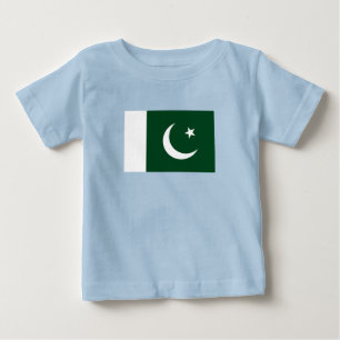 Camiseta Para Bebê Bandeira do Paquistão