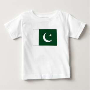 Camiseta Para Bebê Bandeira do Paquistão