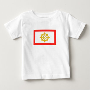 Camiseta Para Bebê Bandeira do Reino de Siquim