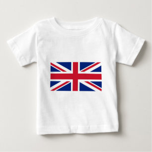 Camiseta Para Bebê bandeira do Reino Unido