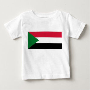 Camiseta Para Bebê Bandeira do Sudão