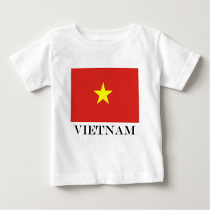 Camiseta Para Bebê Bandeira do Vietname