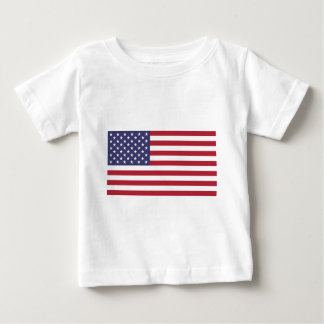 Camiseta Para Bebê Bandeira dos Estados Unidos