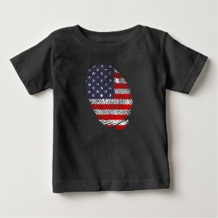 Camiseta Para Bebê bandeira dos EUA, pavilhão dos EUA, pavilhão ameri