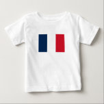 Camiseta Para Bebê Bandeira francesa<br><div class="desc">Bandeira nacional de França.</div>
