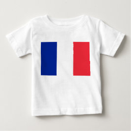 Camiseta Para Bebê Bandeira francesa (França)