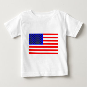 Camiseta Para Bebê Bandeira Gatos Pretos E Listras