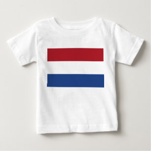 Camiseta Para Bebê Bandeira Holandesa