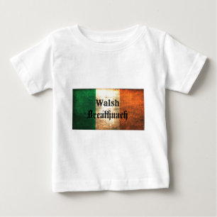 Camiseta Para Bebê Bandeira irlandesa de Walsh