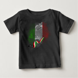 Camiseta Para Bebê bandeira italiana