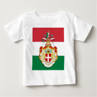 Bandeira italiana com insígnia do Reino de Itália