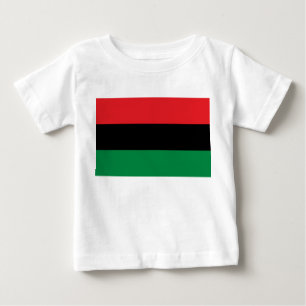 Camiseta Para Bebê Bandeira Pan-Africana