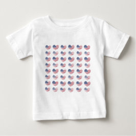 Camiseta Para Bebê Bandeira Patriótica Americana Custa