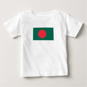 Camiseta Para Bebê Bandeira Patriótica Bangladesh Baby T-Shirt