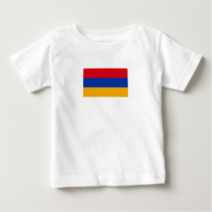 Camiseta Para Bebê Bandeira Patriótica da Armênia