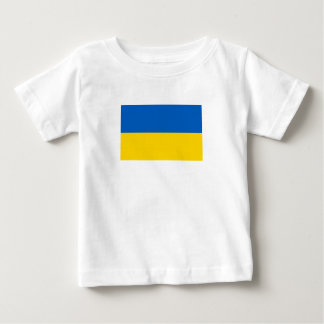 Camiseta Para Bebê Bandeira Patriótica da Ucrânia