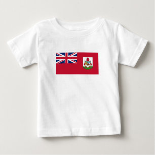 Camiseta Para Bebê Bandeira Patriótica das Bermudas