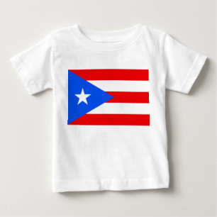 Camiseta Para Bebê Bandeira Porto Rico