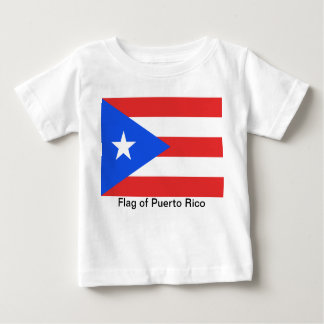 Camiseta Para Bebê Bandeira Porto Rico
