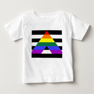 Camiseta Para Bebê Bandeira reta do aliado