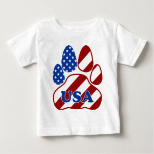 Camiseta Para Bebê BANDEIRA USA.png da PATA