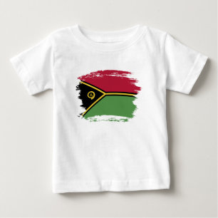 Camiseta Para Bebê Bandeira Vanuatu