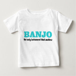 Camiseta Para Bebê Banjo engraçado que diz o t-shirt do bebê
