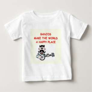 Camiseta Para Bebê banjos