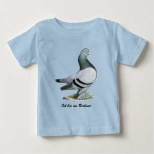 Camiseta Para Bebê Bar Azul Berliner Tumbler Pigeon