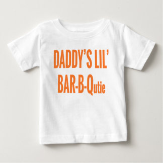 Camiseta Para Bebê Bar-b-Qutie do Lil do pai