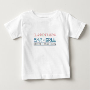 Camiseta Para Bebê Bar e grill, bebê!