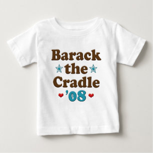 Camiseta Para Bebê Barack o Berço 08 Obama Baby Long Sleeve Tee