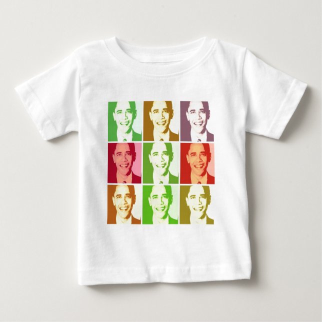 Camiseta Para Bebê Barack Obama  (Frente)