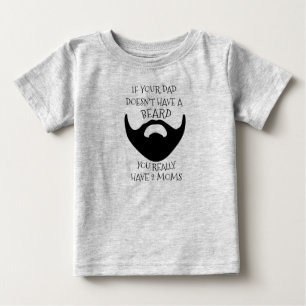 CAMISETA PARA BEBÊ BARBA DO PAI