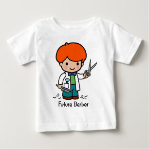 Camiseta Para Bebê Barbeiro futuro
