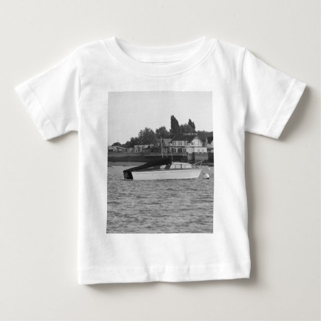 Camiseta Para Bebê Barco a Motor Jane (Frente)