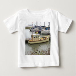Camiseta Para Bebê Barco Moderno Estilo Tradicional