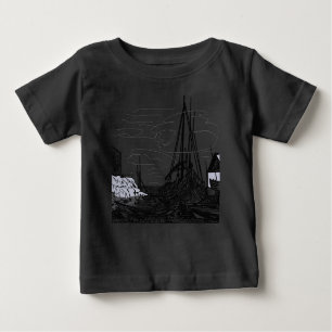 Camiseta Para Bebê barcos no mar