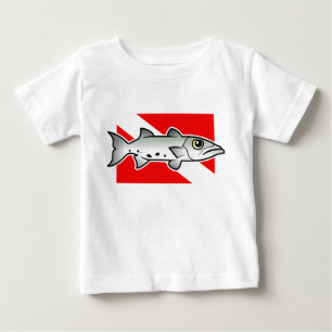 Camiseta Para Bebê Barracuda Dive Flag