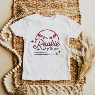 Camiseta Para Bebê BARRY Rookie do Ano de Aniversário do Baseball