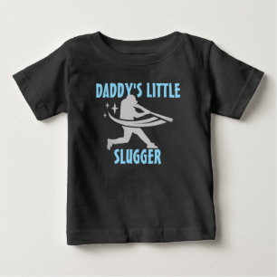 Camiseta Para Bebê Baseball De Pequeno Tampão De pai