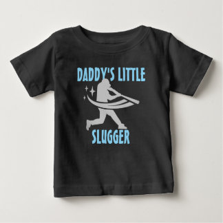 Camiseta Para Bebê Baseball De Pequeno Tampão De pai