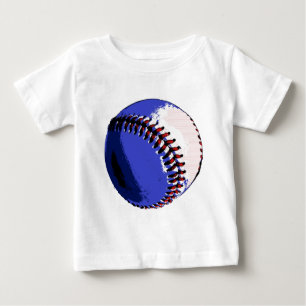 Camiseta Para Bebê Baseball de pop Art