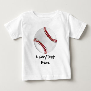 Camiseta Para Bebê Baseball personalizado em crianças verdes